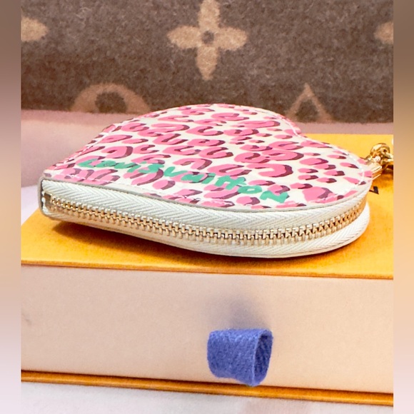 Louis Vuitton Porte Monnaie Coeur Vernis Heart Coin Purse Stephen Sprouse - Picture 4 of 8